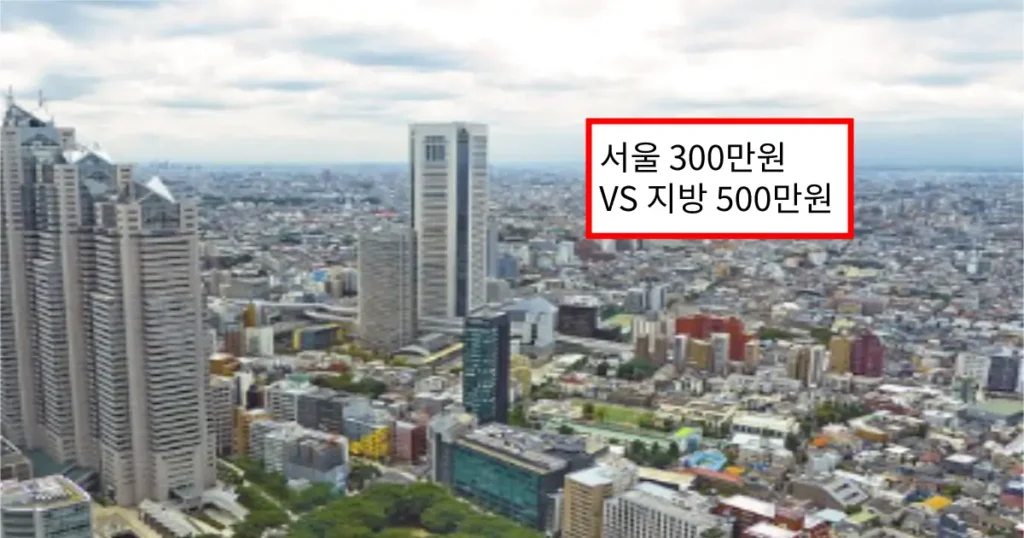 서울 300만원 VS 지방 500만원, 충격적인 Z세대 대답
